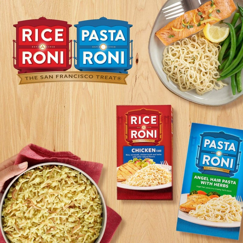 Rice-A-Roni رايس-أ-روني أرز طويل وحبوب برية مع أعشاب، 4.3 أونصة عبوة من 12 - Image 5